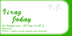 virag jokay business card